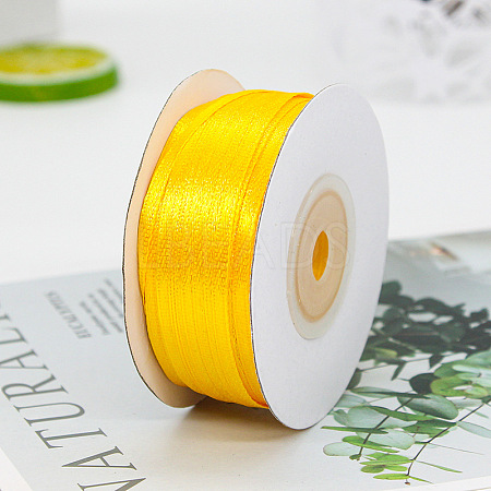 Polyester Double-Sided Satin Ribbons OFST-PW0003-16G-1