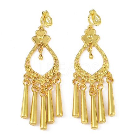Bohemia Zinc Alloy Clip-on Earrings LS-EJEW-C089-01D-G-1