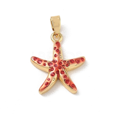 Brass Enamel Pendants KK-CBA2CEF-01G-03-1