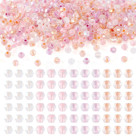 405Pcs Eletroplated Transparent Glass Beads GLAA-TA0003-66D-1
