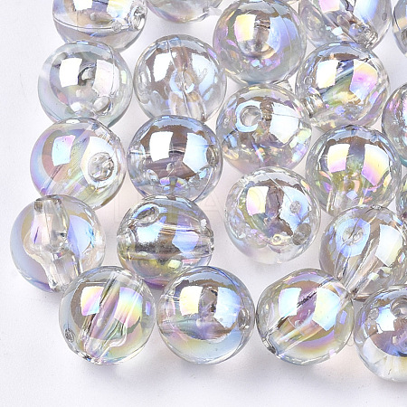 Transparent Plastic Beads OACR-S026-8mm-16-1