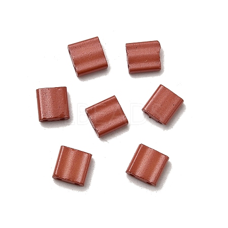 2-Hole Baking Paint Glass Seed Beads SEED-S023-17C-38-1