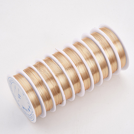 Round Copper Jewelry Wire X-CWIR-Q006-0.4mm-KC-1