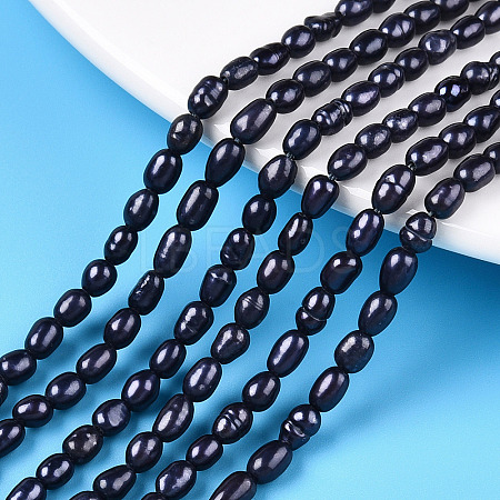 Natural Cultured Freshwater Pearl Beads Strands X-PEAR-S021-240-1