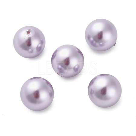 Baking Paint Pearlized Glass Pearl Round Beads HY-Q001-02C-03-1
