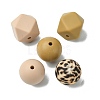 Round/Polygon Food Grade Silicone Focal Beads SIL-F003-06A-2