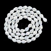 Opaque Solid Color Electroplate Glass Beads Strands EGLA-N013-P10mm-B02-2