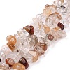 Chip Natural Rutilated Quartz Bead Strands X-G-L454-08-3