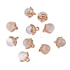 10Pcs Gemstone Charm Pendant Crystal Quartz Healing Natural Stone Pendants Buckle for Jewelry Necklace Earring Making Cra JX599A-1