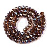 Electroplate Glass Beads Strands EGLA-A044-T6mm-B02-3