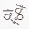 Alloy Toggle Clasps TIBE-E001-P-FF-2