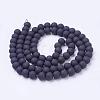 Baking Paint Transparent Glass Bead Strands GLAA-S031-10mm-38-3