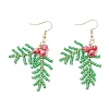 Stainless Steel Glass Dangle Earrings EJEW-MZ00573-2