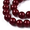 Opaque Solid Color Glass Beads Strands GLAA-T032-P10mm-05-3