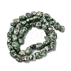 Natural Green Spot Jasper Beads Strands G-G146-A26-02-5