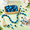 240Pcs 6 Colors Natural Wooden Beads WOOD-TA0002-74C-9