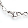 304 Stainless Steel Link Bracelets & Stud Earrings & Pendant Necklaces Sets SJEW-E335-05-8