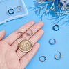 8Pcs 4 Colors Twisted Ring Hoop Earrings for Girl Women STAS-DC0008-52-2