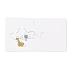 Rectangle Cardboard Earring Display Cards CDIS-P004-01-1