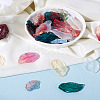 140Pcs 14 Style Transparent Baking Painted Glass Pendants LAMP-TA0001-02-25