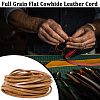 Gorgecraft Flat Cowhide Leather Jewelry Cord LC-GF0001-10C-02-4