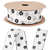 1Roll Printed Polyester Chiffon Ribbons OCOR-CY0002-35E-6