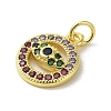 Brass Micro Pave Cubic Zirconia Charms KK-M283-15F-02-2