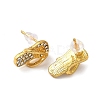 Flip Flop Alloy Crystal Rhinestone Stud Earrings FS-WGD6AB8-01-2