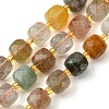 Natural Rutilated Quartz Beads Strands G-Q010-A15-01-1