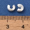 Brass Crimp Bead Cover KK-K383-07E-S-3