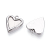 304 Stainless Steel Pendant Cabochon Settings For Enamel STAS-Q525-15P-2