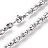 Non-Tarnish 304 Stainless Steel Cable Chains Necklaces NJEW-L160-015P-1