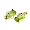 Handmade Dichroic Foil Lampwork Pendants DICH-G001-01G-06-2