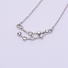 Alloy Rhinestone Pendants Necklaces NJEW-WH0007-02L-2