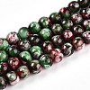 Baking Paint Glass Beads Strands DGLA-N003-8mm-A09-1