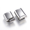 304 Stainless Steel Magnetic Clasps with Glue-in Ends X-STAS-D159-28P-2