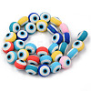 Handmade Polymer Clay Beads Strands X-CLAY-N008-001-2
