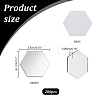 200Pcs Adhesive Acrylic Cabochons Sheets DIY-PH0022-92-2