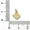 Eye Theme Brass Micro Pave Cubic Zirconia Charms KK-H475-58G-02-3