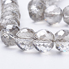 Electroplated Glass Beads Strands X-EGLA-Q092-10mm-A05-3