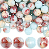 100Pcs Synthetic Aqua Terra Jasper Beads G-SP0001-34-1