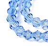 Gradient Color Baking Paint Glass Bead Strands X-DGLA-A039-T2mm-A020-3