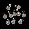 Natural White Agate Pendant Decorations G-R489-43G-2