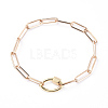 Iron Paperclip Chain Bracelets BJEW-JB05113-1