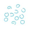 Spray Painted Iron Open Jump Rings IFIN-F149-F15-1