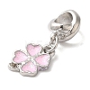 Rack Plating Alloy Enamel European Dangle Charms PALLOY-S189-09P-02-2