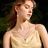 4Pcs Natural Pearl Pendants PALLOY-TAC0181-8