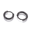 304 Stainless Steel Huggie Hoop Earrings EJEW-F111A-13mm-B-2