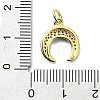 Brass Micro Pave Cubic Zirconia Pendants KK-H475-15G-02-3
