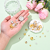 100Pcs 20 Styles Brass Bead Caps KK-YW0004-01-3